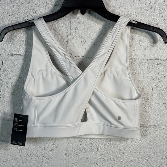 Ideology Plus Size Medium Impact Sports Bra, White 1X - Picture 3 of 7